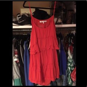 Bright red sundress